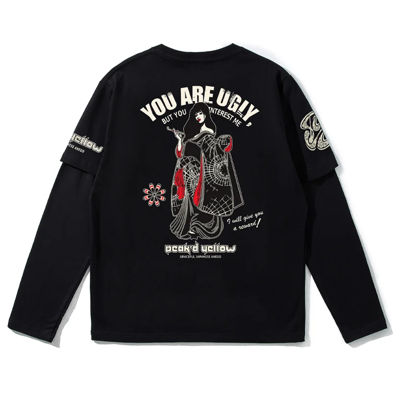 Футболка мужская свободного покроя в стиле хип-хоп с японскими татуировками, повседневная Байкерская рубашка с длинным рукавом, с принтом г...
Футболка мужская свободного покроя в стиле хип-хоп с японскими татуировками, повседневная Байкерская рубашка с длинным рукавом, с принтом г...