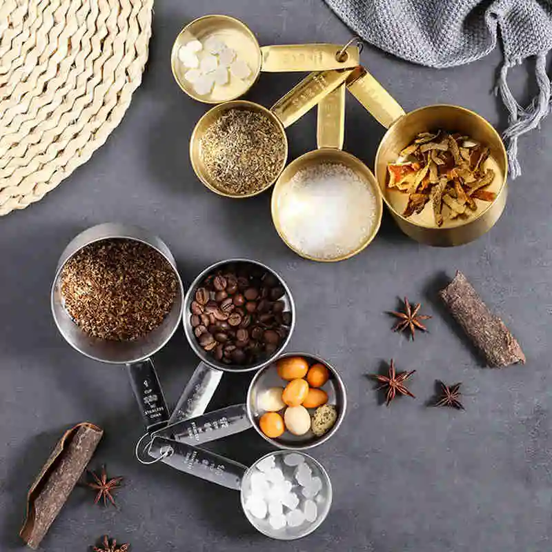 4Pcs Measuring Cups Set Stackable Measuring Cups and Spoons Set Stainless Steel Tablespoons Kitchen Accessories
4Pcs Measuring Cups Set Stackable Measuring Cups and Spoons Set Stainless Steel Tablespoons Kitchen Accessories