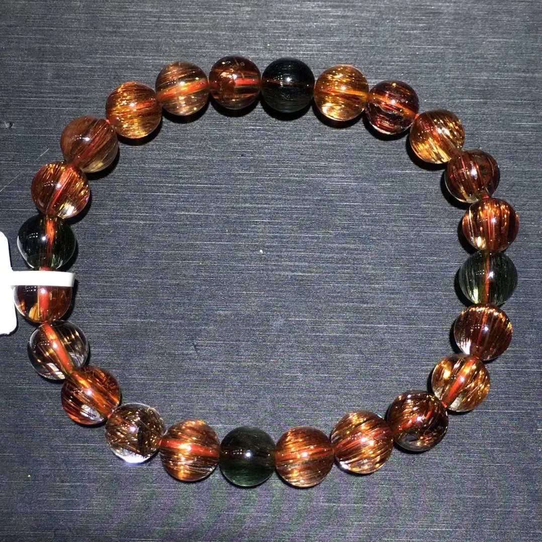 8mm Natural Copper Hair Rutilated Quartz Bracelet Jewelry For Woman Man Wealth Gift Reiki Crystal Colorful Beads Strands AAAAA
8mm Natural Copper Hair Rutilated Quartz Bracelet Jewelry For Woman Man Wealth Gift Reiki Crystal Colorful Beads Strands AAAAA