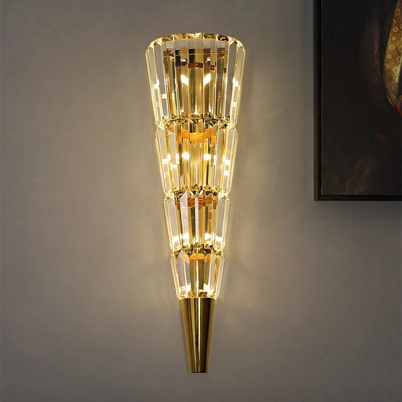 Crystal Wall Lamp Modern Light Luxury Wall Light Nordic Gold Wall Sconces Indoor Lighting Wall Decor For Hotel Living Room
Crystal Wall Lamp Modern Light Luxury Wall Light Nordic Gold Wall Sconces Indoor Lighting Wall Decor For Hotel Living Room