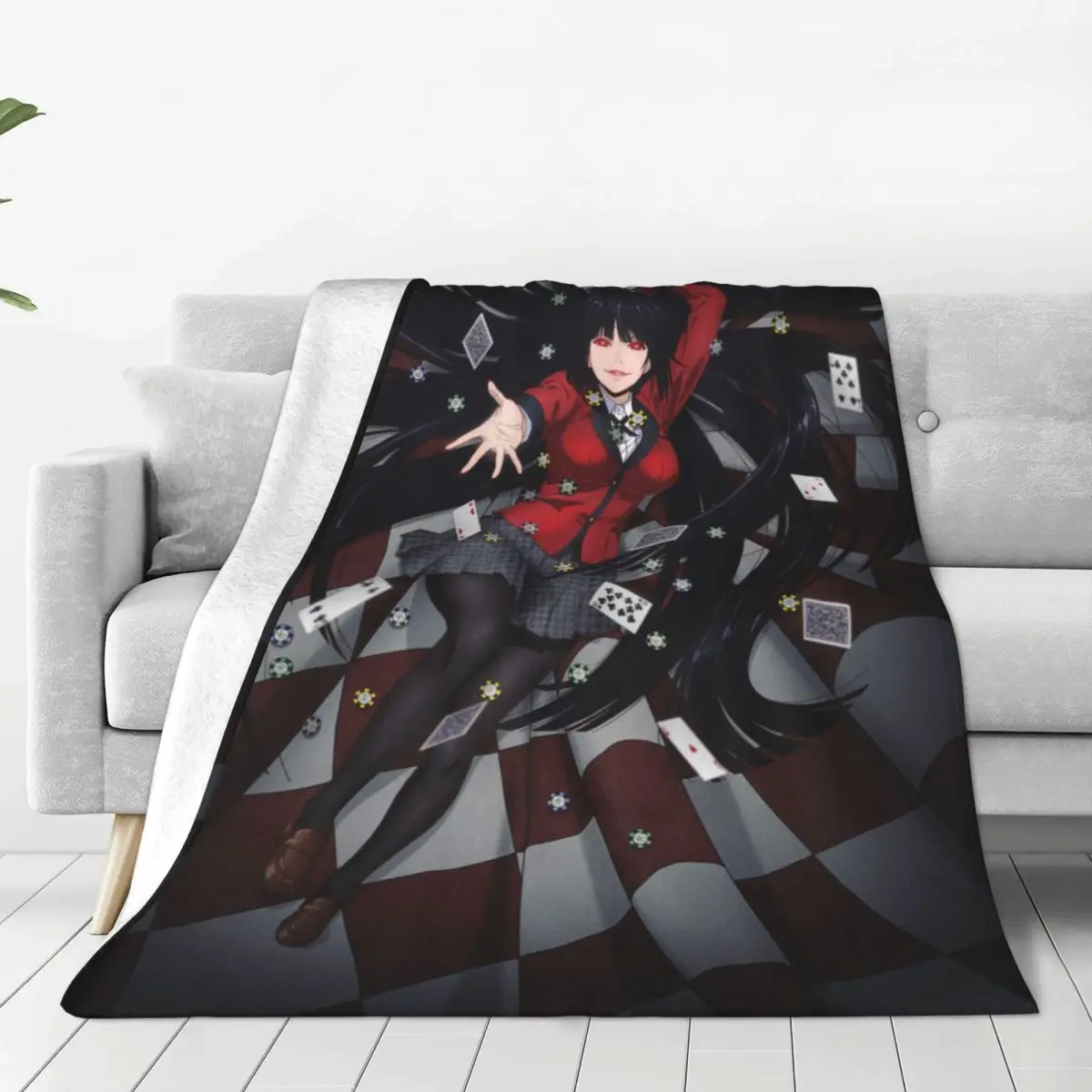 Kakegurui Coral Fleece Plush Throw Blankets Jabami Yumeko Japan Anime Blanket for Home Outdoor Lightweight Thin Bedding Throws
Kakegurui Coral Fleece Plush Throw Blankets Jabami Yumeko Japan Anime Blanket for Home Outdoor Lightweight Thin Bedding Throws