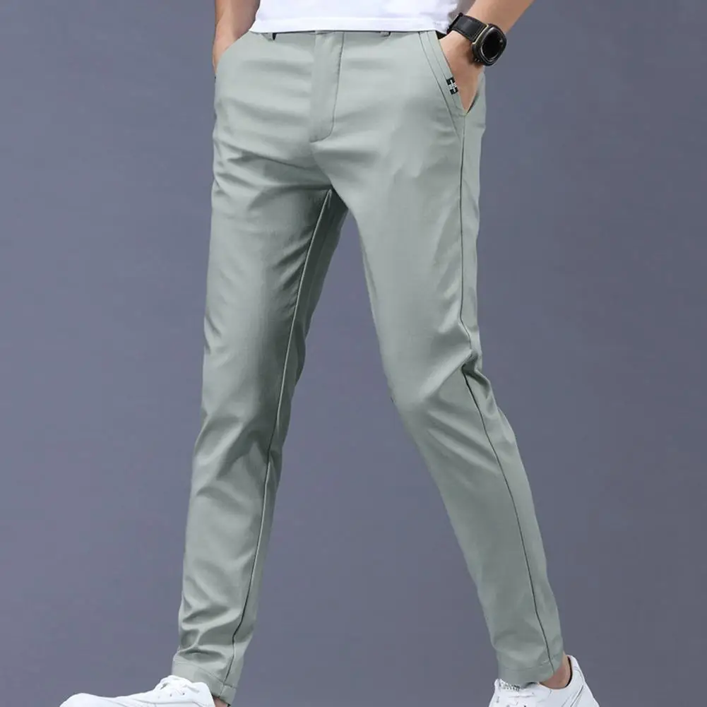 Summer Trousers Chic Spring Summer Pants Mens Stretch Casual Slim Fit Elastic Waist Business Classic Trousers Male Black Gray
Summer Trousers Chic Spring Summer Pants Mens Stretch Casual Slim Fit Elastic Waist Business Classic Trousers Male Black Gray