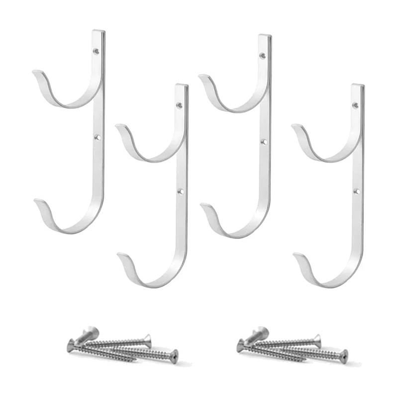 4 Pcs Swimming Pool Pole Hangers For Telescopic Poles,Leaf Rakes,Nets,Brushes,Garden Tools And Swimming Pool Accessories
4 Pcs Swimming Pool Pole Hangers For Telescopic Poles,Leaf Rakes,Nets,Brushes,Garden Tools And Swimming Pool Accessories