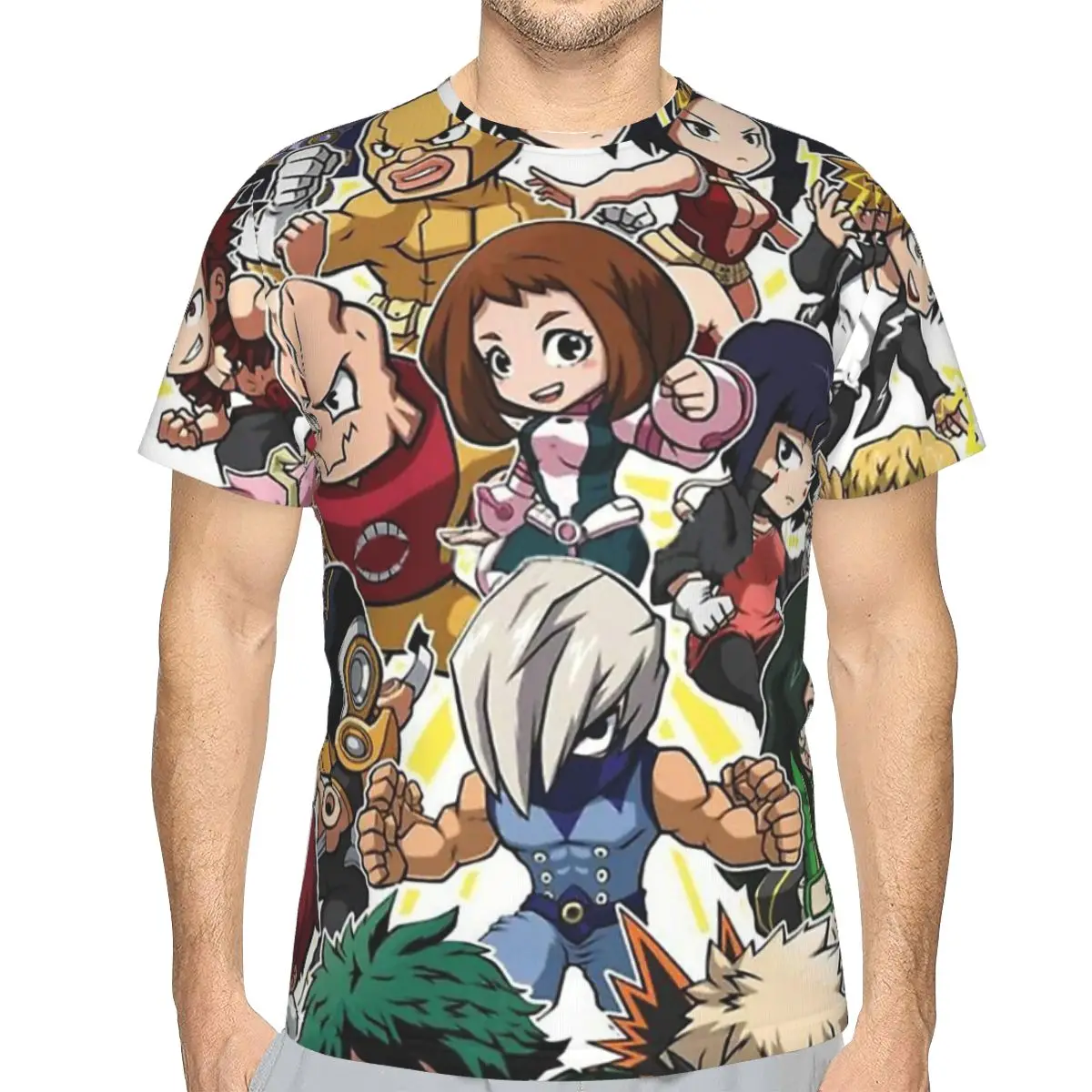 Chibi Class Members Harajuku Polyester TShirt My Hero Academia All Might Manga Style Tops Thin 3D T Shirt Men Unique
Chibi Class Members Harajuku Polyester TShirt My Hero Academia All Might Manga Style Tops Thin 3D T Shirt Men Unique