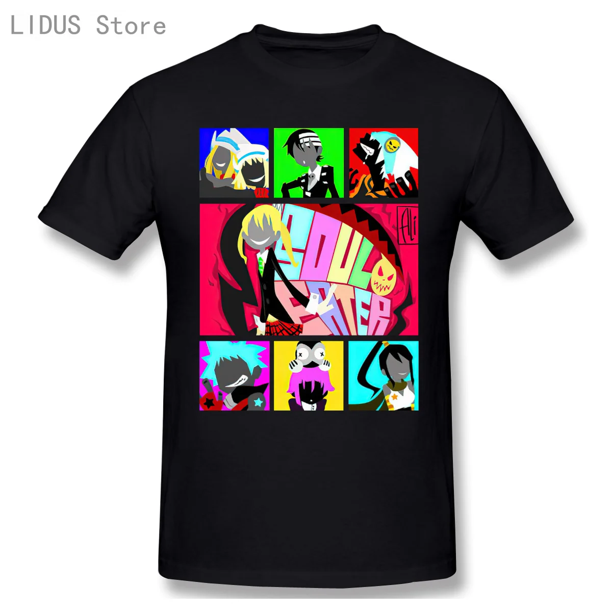 T-shirt Cartoon Anime Soul Eater Japanese Fantasy Anime Characters Poster Short Sleeve Casual Men 100% Cotton Tshirts Tee Tops
T-shirt Cartoon Anime Soul Eater Japanese Fantasy Anime Characters Poster Short Sleeve Casual Men 100% Cotton Tshirts Tee Tops