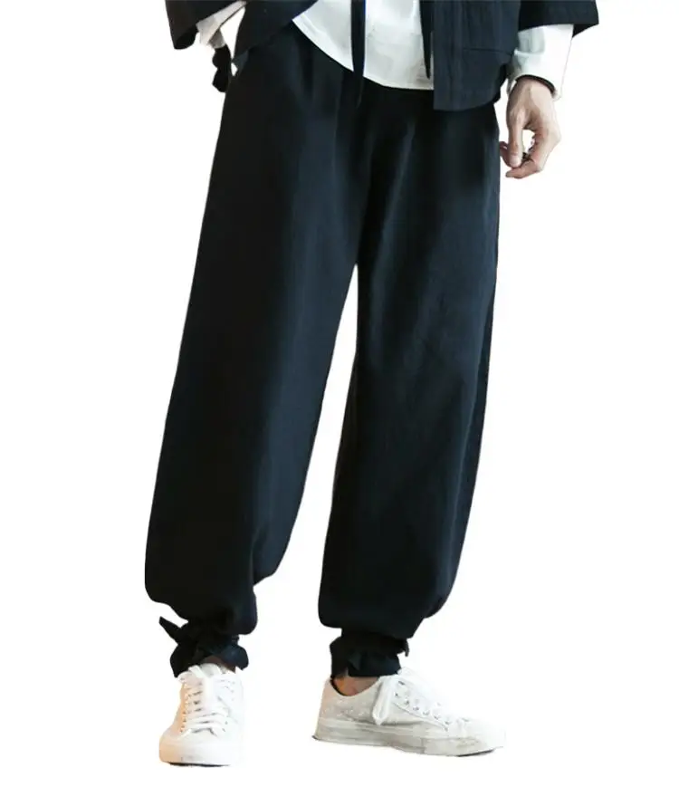 

2023 Autunm Plus size cotton line pants,Spring large size trousers hip hop Jogger Pants 5xl 6xl 7xl wide leg pants black khaki