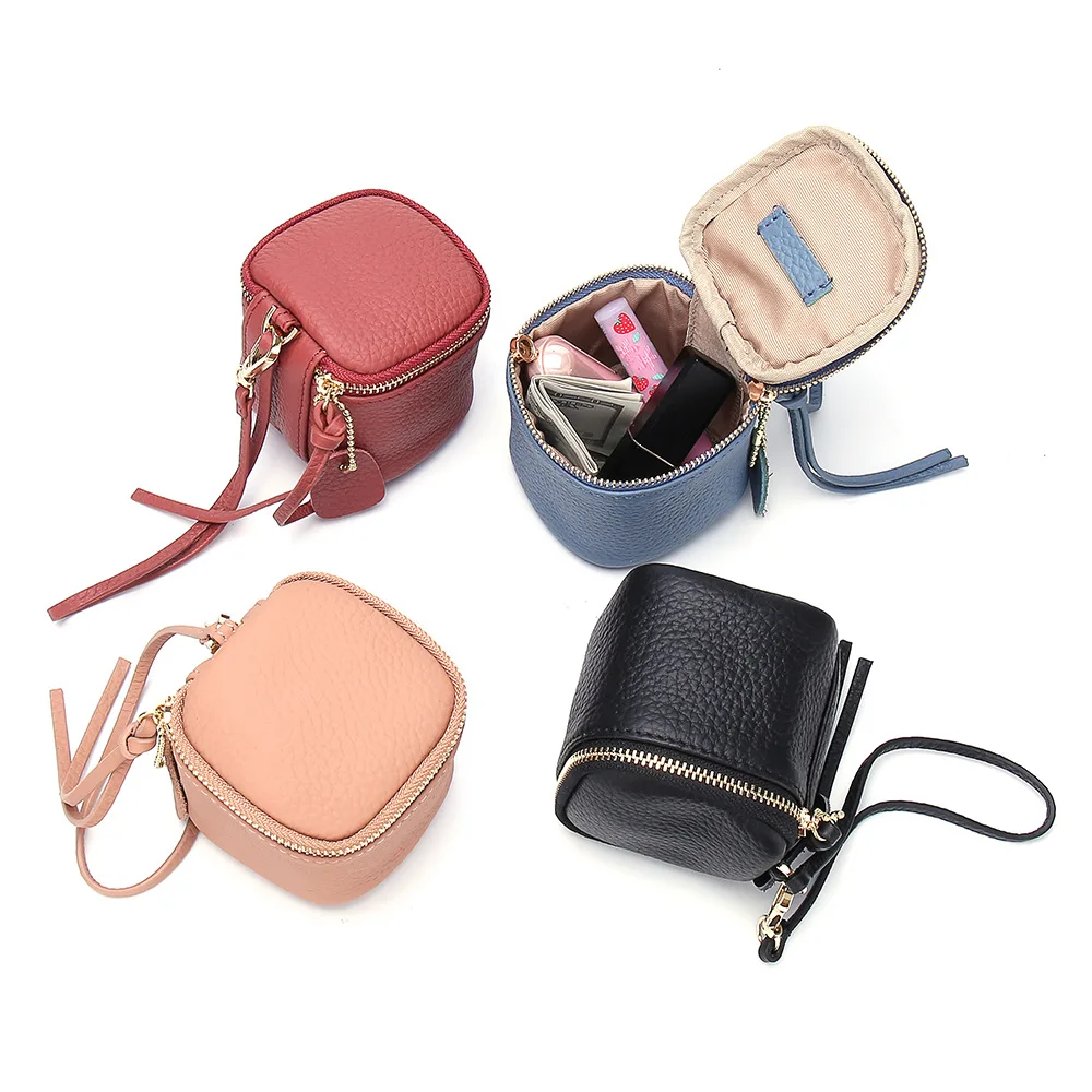Cosmetic Bag Lipstick Genuine Leather Women's Coin Purse Mini Handbags Wallet Bags Personality Cylindrical Headphone Storage
Cosmetic Bag Lipstick Genuine Leather Women's Coin Purse Mini Handbags Wallet Bags Personality Cylindrical Headphone Storage