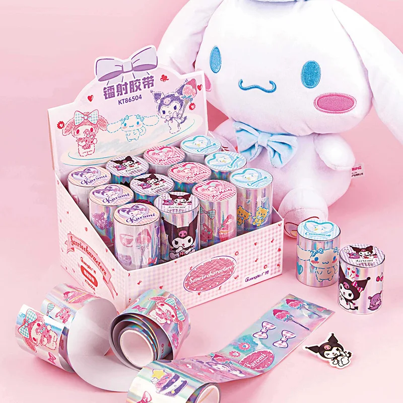 5 м Подлинная Sanrio серия Лазерная Лента набор мультфильмов Kuromi Cinnamoroll MyMelody красочная ручная учетная запись материал сделай сам украшение 
5 м Подлинная Sanrio серия Лазерная Лента набор мультфильмов Kuromi Cinnamoroll MyMelody красочная ручная учетная запись материал сделай сам украшение
