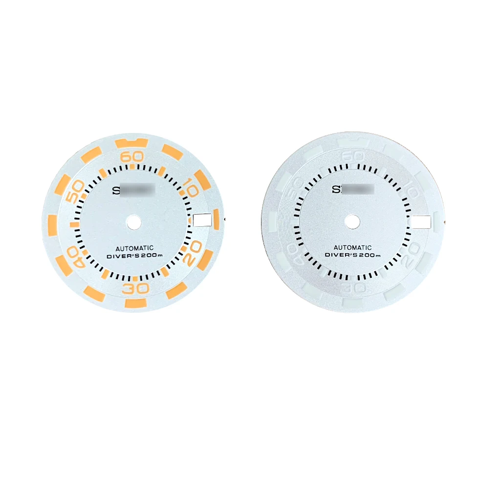 2022 New White Modified Dial Watch Accessories 28.5mm Green Luminous Fit For NH35 Automatic Movement
2022 New White Modified Dial Watch Accessories 28.5mm Green Luminous Fit For NH35 Automatic Movement