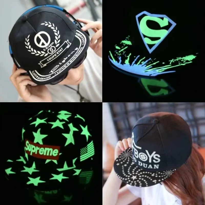 New Graffiti Luminous Hip Hop Cap For Men Women Vintage Flat Hat Fashion Popular Logo Fluorescence Baseball Cap
New Graffiti Luminous Hip Hop Cap For Men Women Vintage Flat Hat Fashion Popular Logo Fluorescence Baseball Cap
