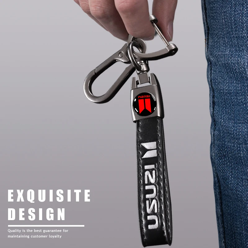Стайлинг автомобиля брелок кольцо для ключей Подвеска Аксессуары с логотипом Isuzu