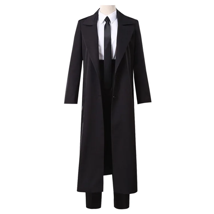 Anime Chainsaw Man Makima Cosplay Costume Black Trench Shirt Tie Pants Makima Wig Long Light Red Braid Men Women Suit Uniform
Anime Chainsaw Man Makima Cosplay Costume Black Trench Shirt Tie Pants Makima Wig Long Light Red Braid Men Women Suit Uniform