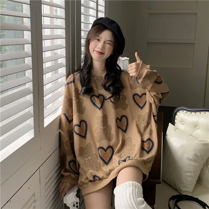 Kawaii Beer Print Vrouwen Trui Lange Mouwen Herfst Hoodie Sweetheart Oversized Ronde Hals Patroon Pullover Streetwear korean
Kawaii Beer Print Vrouwen Trui Lange Mouwen Herfst Hoodie Sweetheart Oversized Ronde Hals Patroon Pullover Streetwear korean