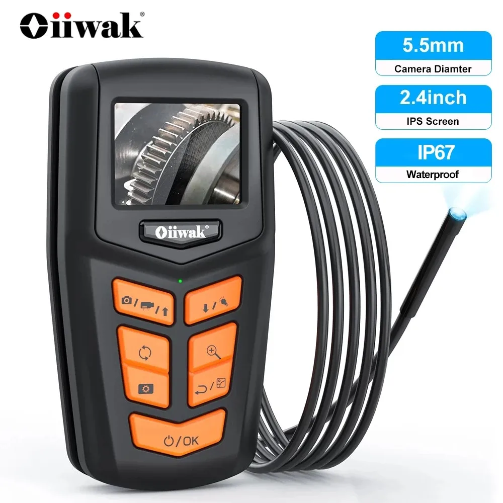 Oiiwak 1080P Mini Camera 5.5mm Endoscope 2.4" Inspection Camera IP67 for Cars Surveillance camera 1800mAh Rechargeable Led Light
Oiiwak 1080P Mini Camera 5.5mm Endoscope 2.4" Inspection Camera IP67 for Cars Surveillance camera 1800mAh Rechargeable Led Light