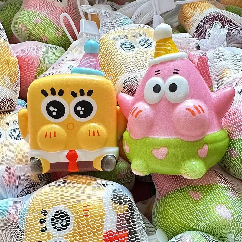 Kawaii Губка Боб игрушка для сжимания медленный отскок релаксации Cure Toy мультфильм