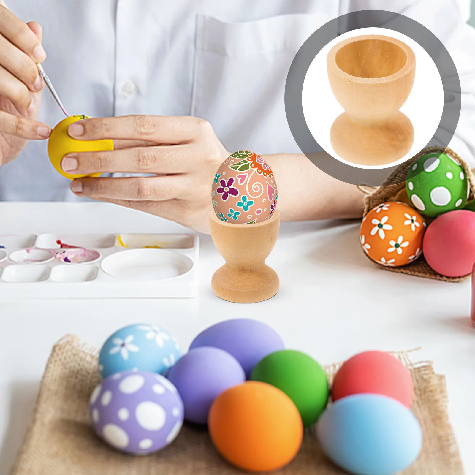 Egg Holder Cup Wooden Easter Cups Tray Stand Eggs Display Wood Holders Breakfast Kitchen Tools Toys Paintingkids Stackable
Egg Holder Cup Wooden Easter Cups Tray Stand Eggs Display Wood Holders Breakfast Kitchen Tools Toys Paintingkids Stackable