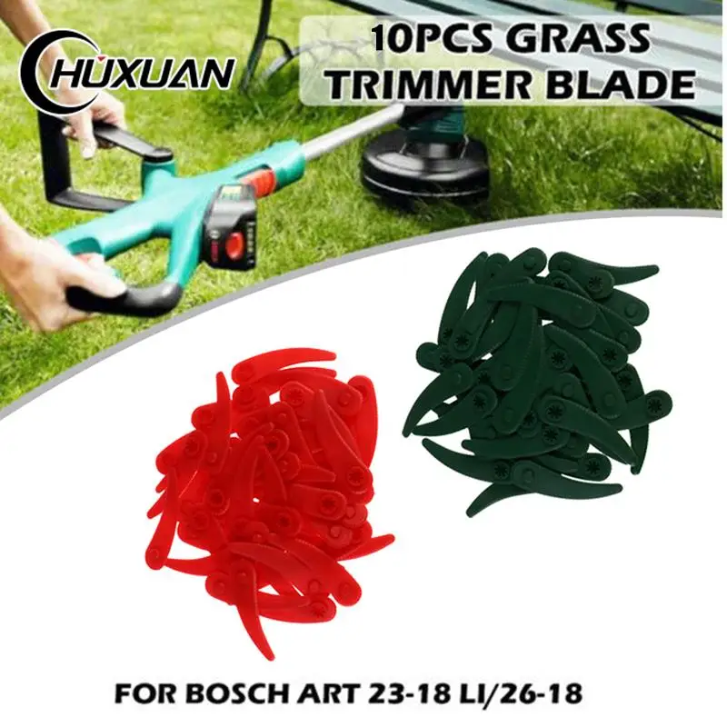 

10PCS Grass Trimmer Replacement Plastic Blades For Bosch ART 26-18Li ART 23-18 Li Grass Trimmers Polymer Blade Cutting System