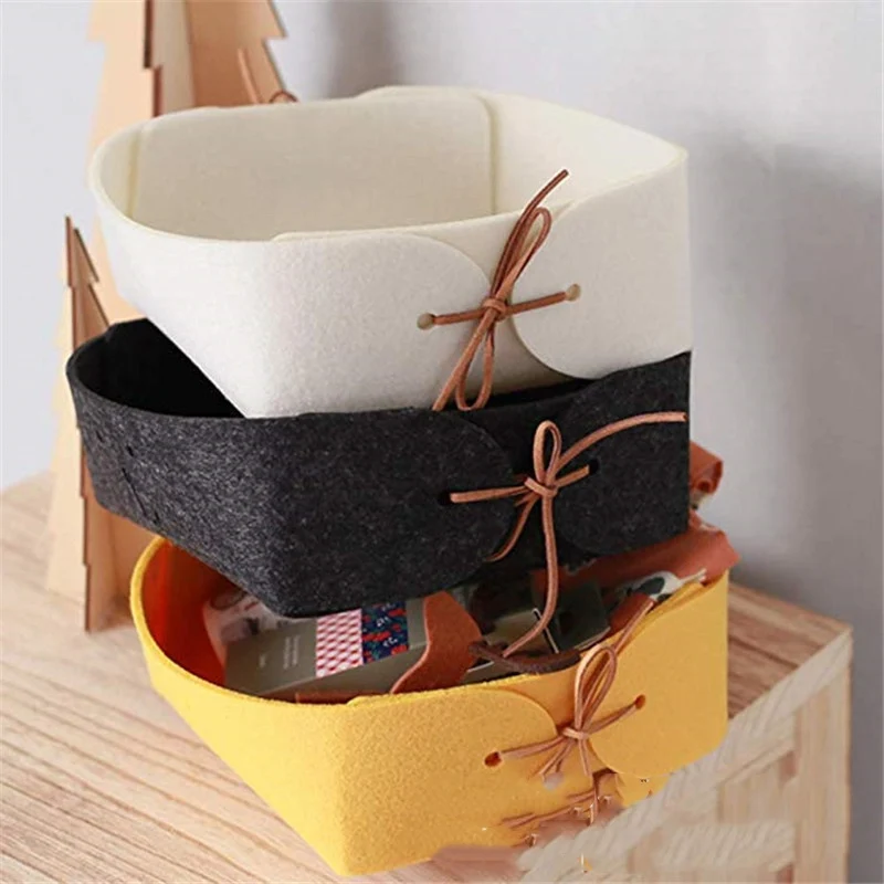 Solid Color Felt Storage Box Portable Desktop Key Organizers Women Cosmetics Storages Organizer Sundries Holder Home Storage
Solid Color Felt Storage Box Portable Desktop Key Organizers Women Cosmetics Storages Organizer Sundries Holder Home Storage