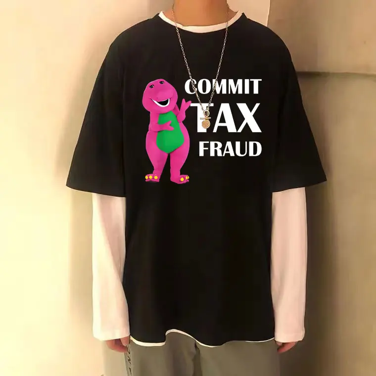 2022 New Funny Commit Tax Fraud Lovers Memes Tshirt Dinosaur Print T Shirt Men Women Sturdy-Outdoor-Anti-shrink Cotton T-shirt
2022 New Funny Commit Tax Fraud Lovers Memes Tshirt Dinosaur Print T Shirt Men Women Sturdy-Outdoor-Anti-shrink Cotton T-shirt
