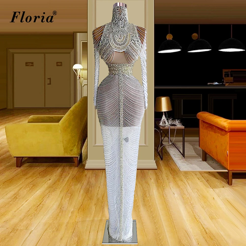 Middle East Fully Handmade Evening Dresses High Neck Long Mermaid Evening Gowns Special Wedding Party Dresses Robes De Soirée
Middle East Fully Handmade Evening Dresses High Neck Long Mermaid Evening Gowns Special Wedding Party Dresses Robes De Soirée