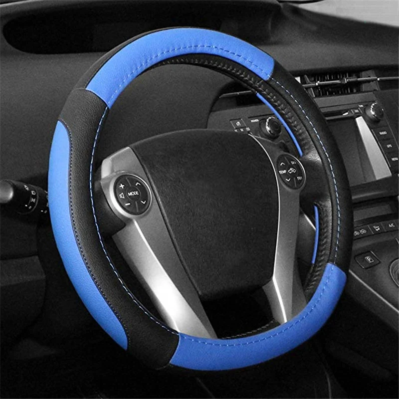 Universal Steering Wheel Cover 37-38.5CM Microfiber Anti-slip PU Leather Steering Wheel Case Car Accessories Interior
Universal Steering Wheel Cover 37-38.5CM Microfiber Anti-slip PU Leather Steering Wheel Case Car Accessories Interior