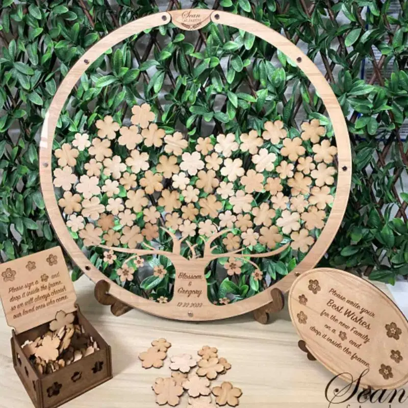 Wedding Guest Book Alternative Wood Round-Shaped Wedding Sign Book Guest Signature Guidelines With 60 Hearts Birthday Party
Wedding Guest Book Alternative Wood Round-Shaped Wedding Sign Book Guest Signature Guidelines With 60 Hearts Birthday Party