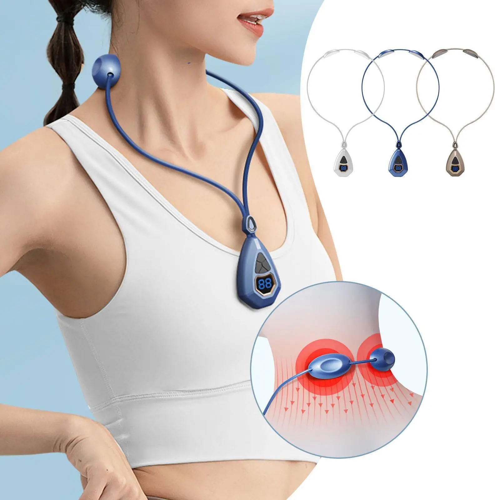 EMS Electric Heat Neck Massage Pendant Neck Brace Cervical Apparatus Frequency Relaxing Neck Pulse Portable Low Massager Ma R2Z3
EMS Electric Heat Neck Massage Pendant Neck Brace Cervical Apparatus Frequency Relaxing Neck Pulse Portable Low Massager Ma R2Z3