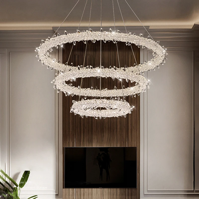 New 2023 Ring Crystal Pendant Light Living Room Restaurant Lighting Pendant Light Lustre LED Home Decoration Pendant Light
New 2023 Ring Crystal Pendant Light Living Room Restaurant Lighting Pendant Light Lustre LED Home Decoration Pendant Light