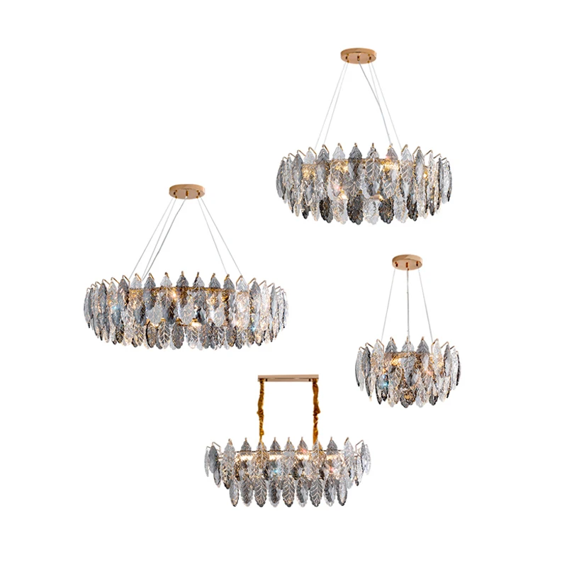 LED Dimmable Crystal Goose Feather Gold Silver Lustre Chandelier Lighting Suspension Luminaire Lampen For Living Room
LED Dimmable Crystal Goose Feather Gold Silver Lustre Chandelier Lighting Suspension Luminaire Lampen For Living Room