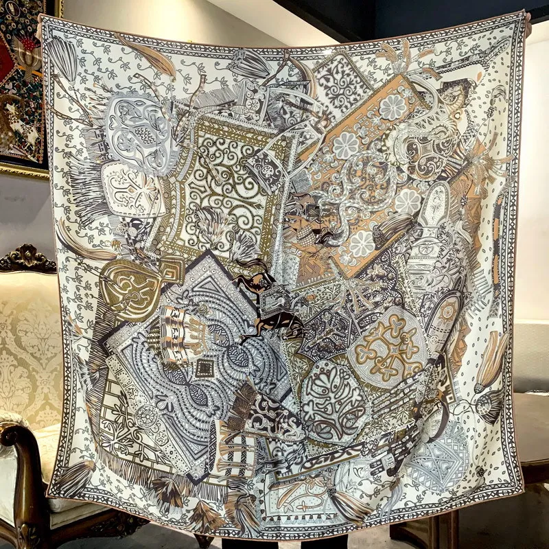 Elegant Silk Wool Double-sided Printing Square Scarf Autumn and Winter Silk Wool Scarf High-grade Shawl 70% Wool + 30% Silk
Elegant Silk Wool Double-sided Printing Square Scarf Autumn and Winter Silk Wool Scarf High-grade Shawl 70% Wool + 30% Silk