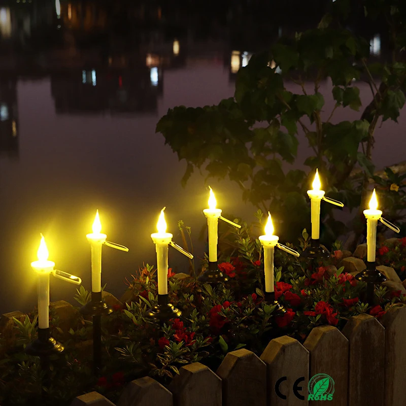 Outdoor Solar Candle Lamp Lawn Yard Decor Courtyard Garden Waterproof LED Solar Atmosphere Light For Christmas Party Wedding
Outdoor Solar Candle Lamp Lawn Yard Decor Courtyard Garden Waterproof LED Solar Atmosphere Light For Christmas Party Wedding