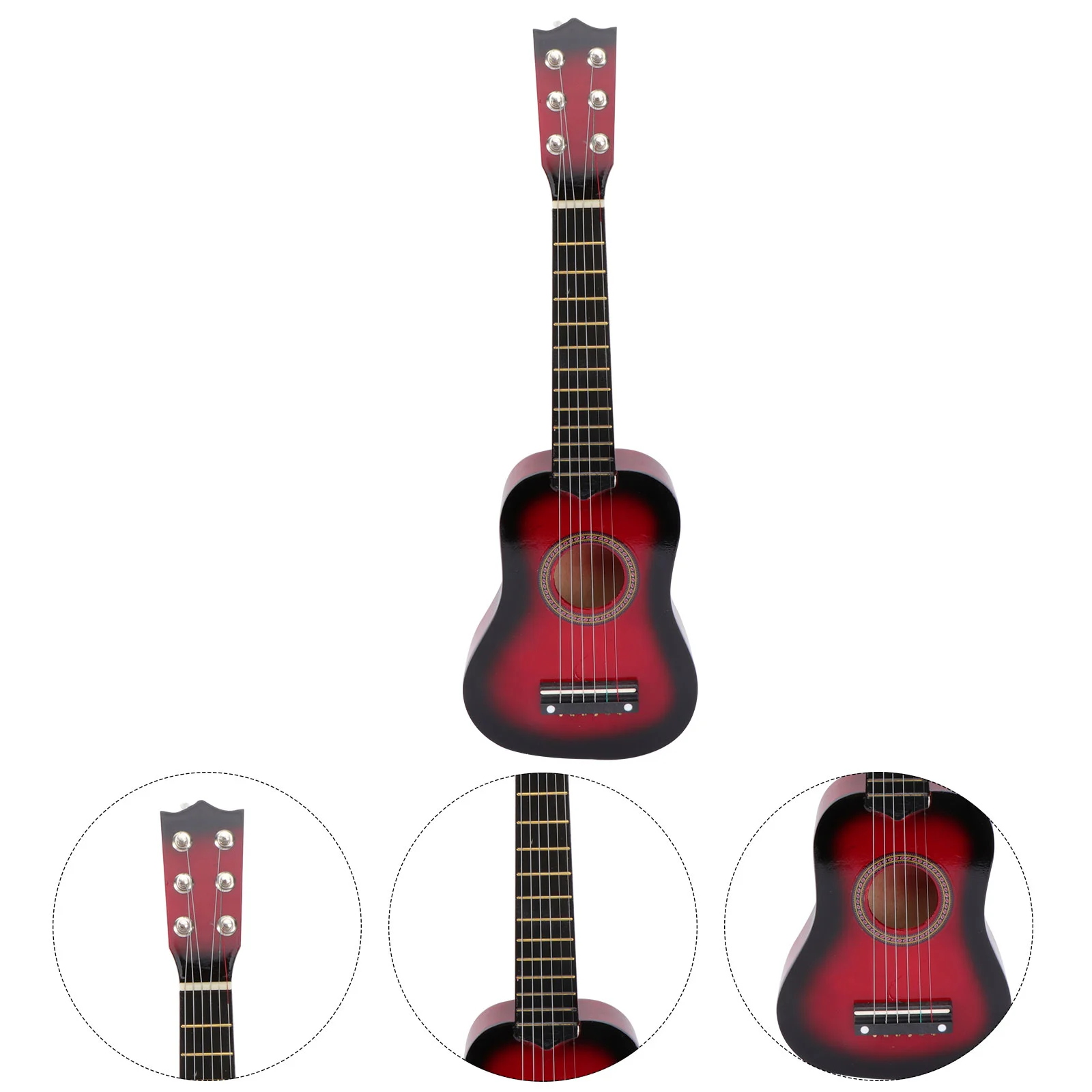 

Guitar Kidstoy Musical Acoustic Children Wooden Ukulele Mini Instrument Portable Beginner Wood Instruments Classical Ages Junior