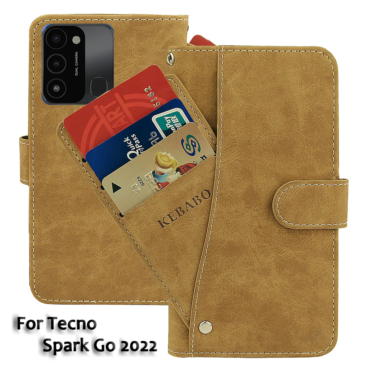 Винтажный кожаный чехол-кошелек Tecno Spark Go 2022, роскошный флип-чехол 6,52 дюйма с отделениями для карт, Магнитный защитный чехол для телефона, сум...
Винтажный кожаный чехол-кошелек Tecno Spark Go 2022, роскошный флип-чехол 6,52 дюйма с отделениями для карт, Магнитный защитный чехол для телефона, сум...