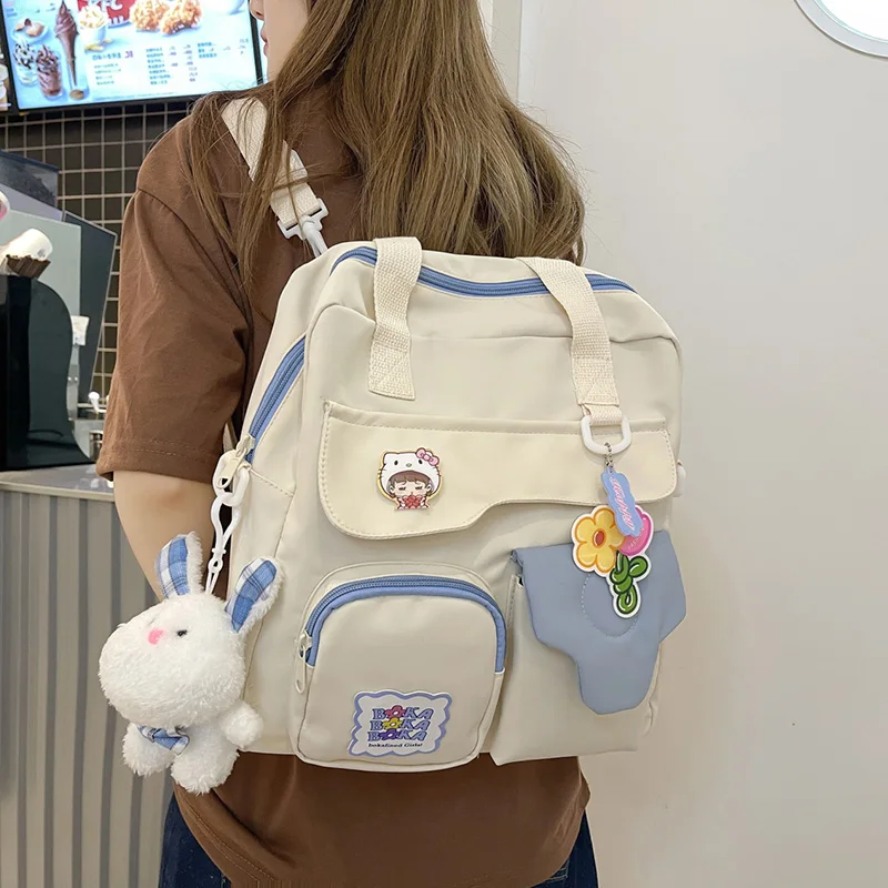 Korean Style Kawaii Square Women's Backpack Cute Girl Waterproof Nylon Contrast Color School Bag Multifunctional Shoulder Bag
Korean Style Kawaii Square Women's Backpack Cute Girl Waterproof Nylon Contrast Color School Bag Multifunctional Shoulder Bag