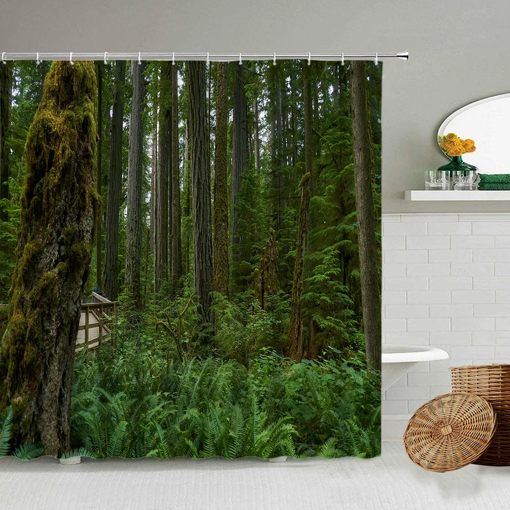 Занавеска для душа с изображением природного леса, тропических джунглей, зеленых растений, деревьев, ландшафта, занавеска для ванной комнат...
Занавеска для душа с изображением природного леса, тропических джунглей, зеленых растений, деревьев, ландшафта, занавеска для ванной комнат...