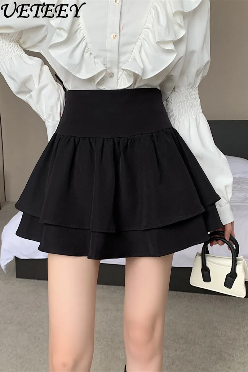Large Size High Waist French Style Black Bubble Skirt Women Spring Autumn Cake Pleated Skirt Anti-Exposure A- Line Shorts Skirt
Large Size High Waist French Style Black Bubble Skirt Women Spring Autumn Cake Pleated Skirt Anti-Exposure A- Line Shorts Skirt