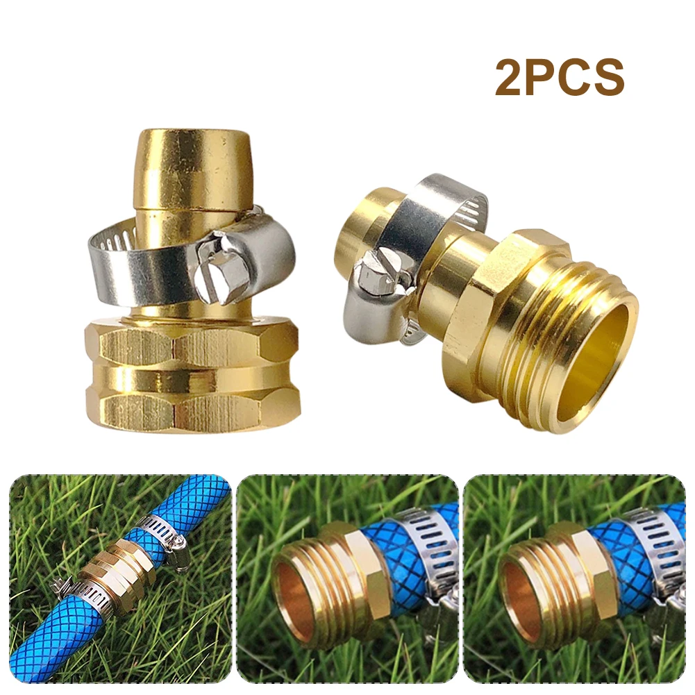 3/4" 5/8" Garden Hose Connector with Clamps Leak-proof Male & Female Water Hose Quick Connect Fittings Repairing Tool 2 Set
3/4" 5/8" Garden Hose Connector with Clamps Leak-proof Male & Female Water Hose Quick Connect Fittings Repairing Tool 2 Set