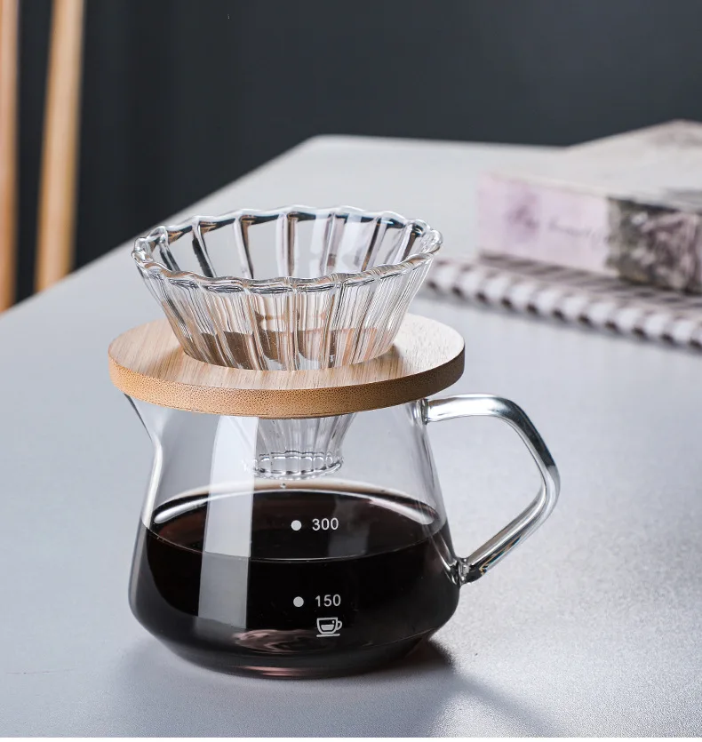 300/600ml Glass Coffee Pot Heat-Resistant Teapot Coffee Appliance Hand-Brewed Coffee Sharing Pot V60 Filter Cup Set
300/600ml Glass Coffee Pot Heat-Resistant Teapot Coffee Appliance Hand-Brewed Coffee Sharing Pot V60 Filter Cup Set