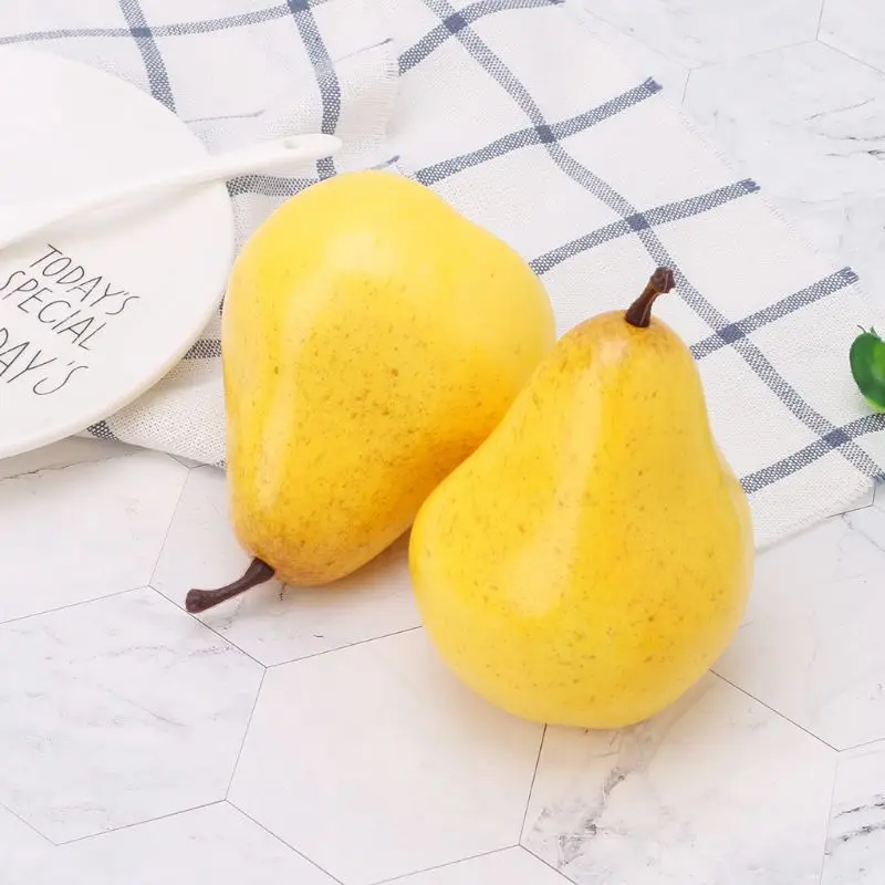 Realistic Lifelike Simulation Artificial Fruit Pear Kitchen Fake Display Food Home Decoration
Realistic Lifelike Simulation Artificial Fruit Pear Kitchen Fake Display Food Home Decoration