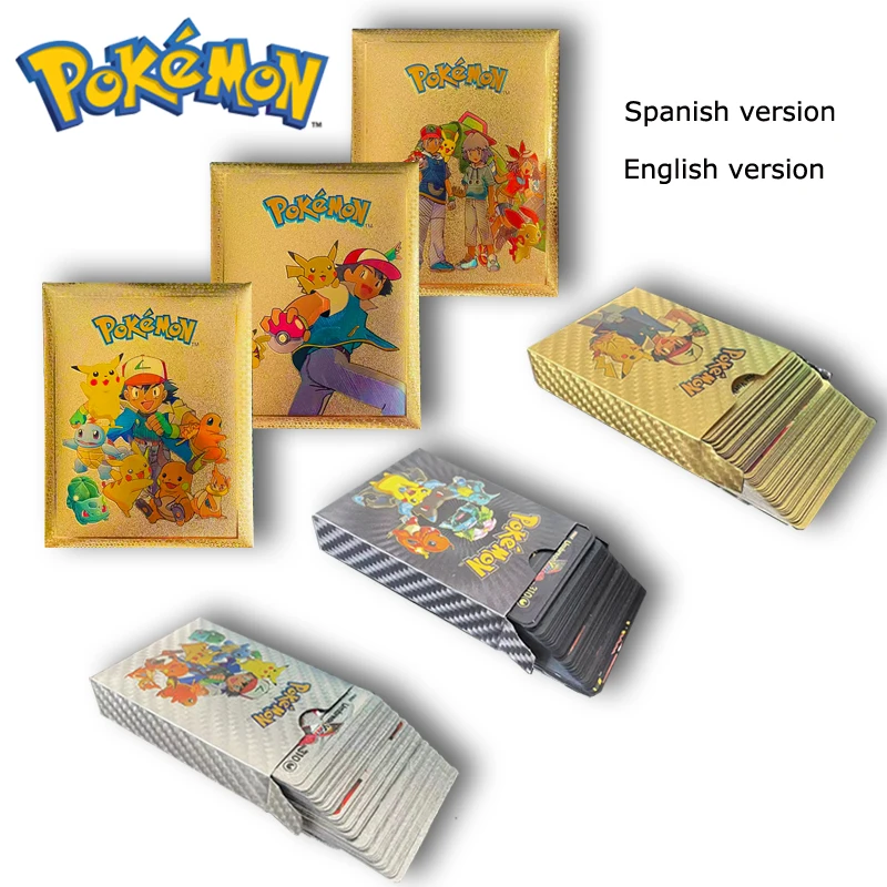 2022 Pokemon Gold Foil Card VMAX VSTAR GX MEGA Gold Card Board Game Collection Pikachu Eevee Collection Essential Pokemon Toys
2022 Pokemon Gold Foil Card VMAX VSTAR GX MEGA Gold Card Board Game Collection Pikachu Eevee Collection Essential Pokemon Toys