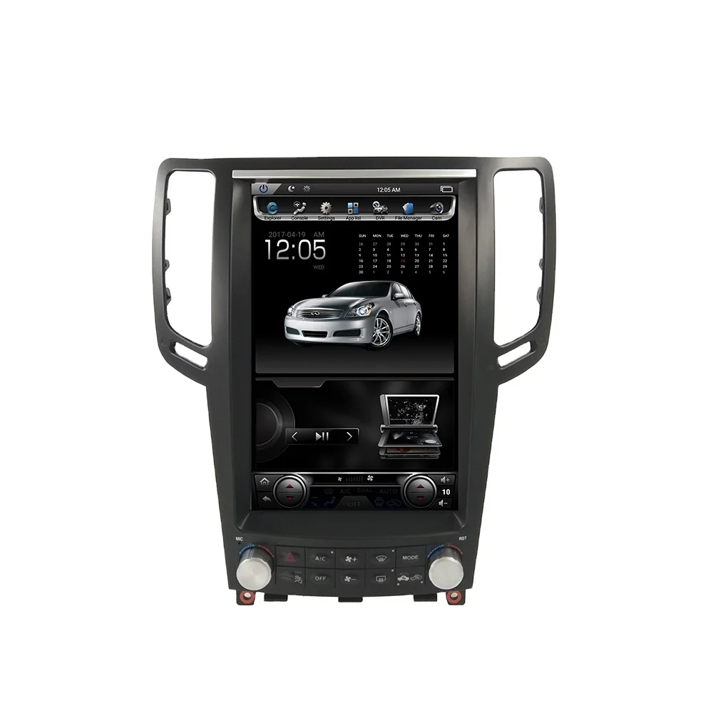 Android9.0 Vertical Screen Car DVD Device GPS Navigation Radio Car Video Audio For Infiniti G37 G25 2005-2017
Android9.0 Vertical Screen Car DVD Device GPS Navigation Radio Car Video Audio For Infiniti G37 G25 2005-2017
