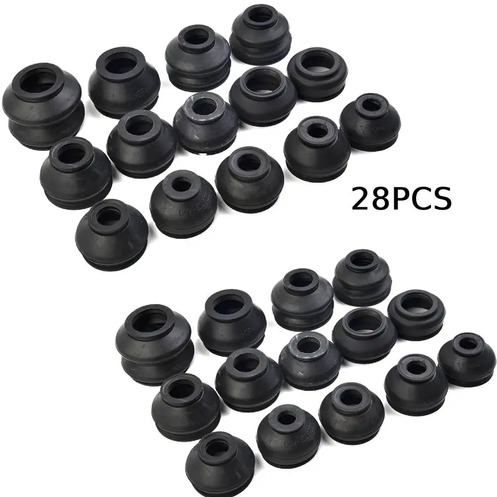 28Pcs Dust Boot Covers Ball Joint Boot Suspension Steering Track Tie Rod Linkage Kit With Tongue And Groove Fastening System
28Pcs Dust Boot Covers Ball Joint Boot Suspension Steering Track Tie Rod Linkage Kit With Tongue And Groove Fastening System