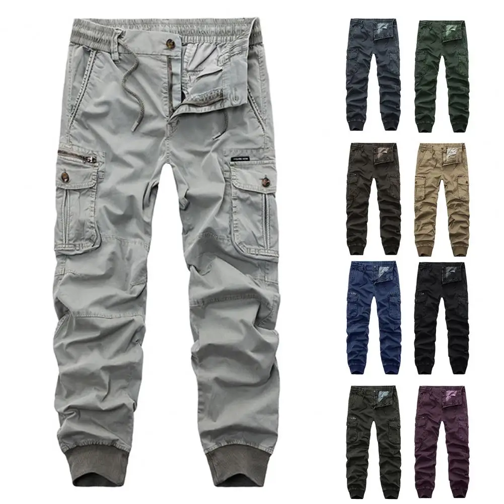 Men Trousers Elastic Waist Skin-touch Streetwear Ankle Tied Straight Pants Men Cargo Pants for Daily Wear
Men Trousers Elastic Waist Skin-touch Streetwear Ankle Tied Straight Pants Men Cargo Pants for Daily Wear