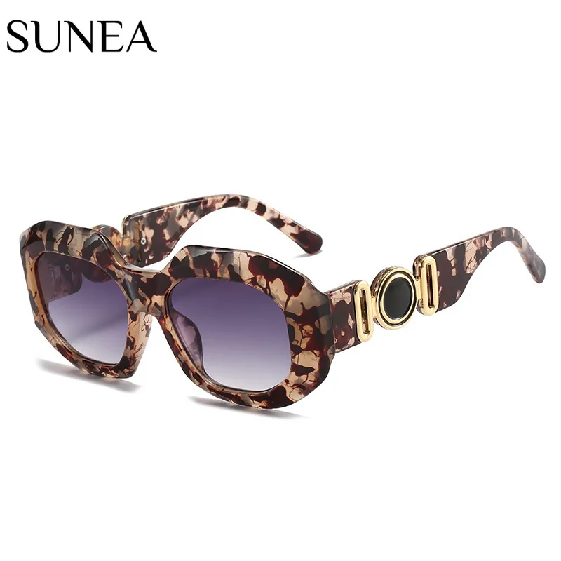 

Women Sunglasses Fashion Polygonal Square Sunglass Jelly Color Sun Glasses Retro UV400 Gradients Shades Eyewear Gafas De Sol