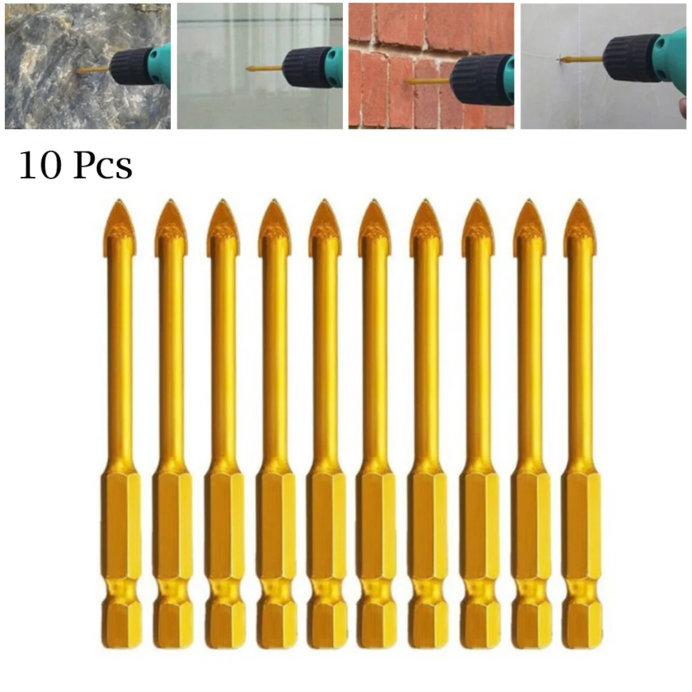 10 Pcs 3mm Titanium Superhard Alloy Ceramic Tile Glass Drill Bits Spear Head Tile Glass Drill Bit Hole Cutter Core
10 Pcs 3mm Titanium Superhard Alloy Ceramic Tile Glass Drill Bits Spear Head Tile Glass Drill Bit Hole Cutter Core