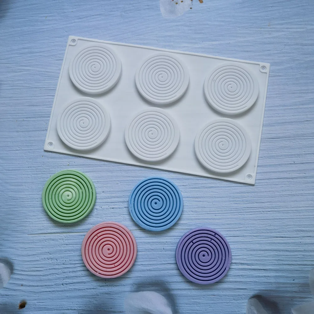 6 hole mosquito repellent incense shaped Mousse Cake decorative spiral dessert ice silicone mold threaded silicone mold Creativ
6 hole mosquito repellent incense shaped Mousse Cake decorative spiral dessert ice silicone mold threaded silicone mold Creativ