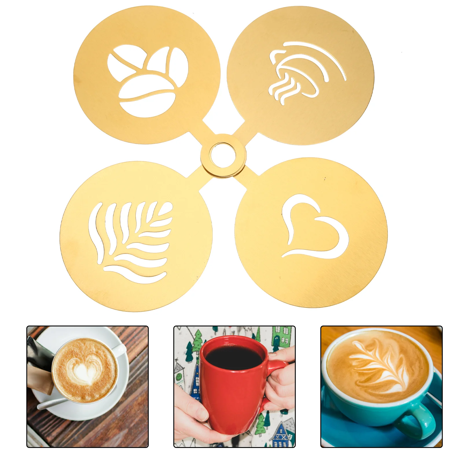 4pcs Easy Practical Useful Novel Convenient Coffee Stencils for Cafe Coffee Diy Latte Decoration
4pcs Easy Practical Useful Novel Convenient Coffee Stencils for Cafe Coffee Diy Latte Decoration