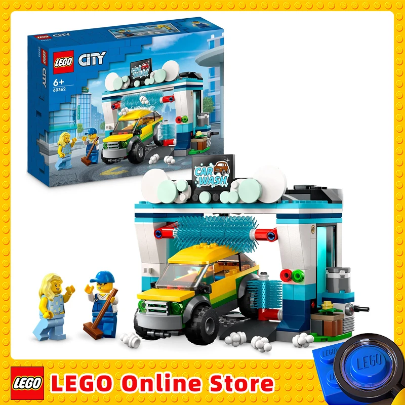 LEGO 60362 City Car Wash Set with Toy Car for Children Working Wash Elements and 2 Mini Figures, Vehicle Set, Small Gift Idea
LEGO 60362 City Car Wash Set with Toy Car for Children Working Wash Elements and 2 Mini Figures, Vehicle Set, Small Gift Idea