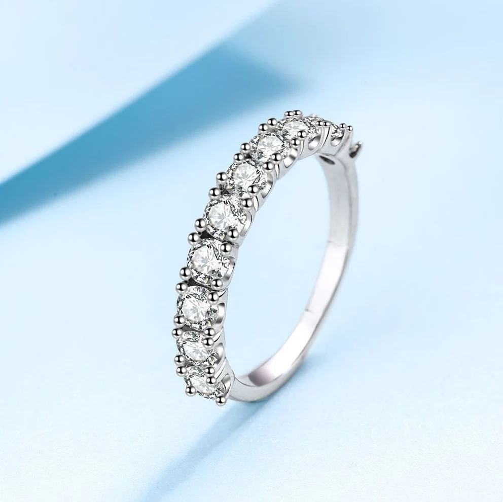 Total 0.6CT/1.0CT Ring for Women Moissanite Solitaire Ring Matching Wedding Diamonds Band Engagement New Gift Jewelry
Total 0.6CT/1.0CT Ring for Women Moissanite Solitaire Ring Matching Wedding Diamonds Band Engagement New Gift Jewelry