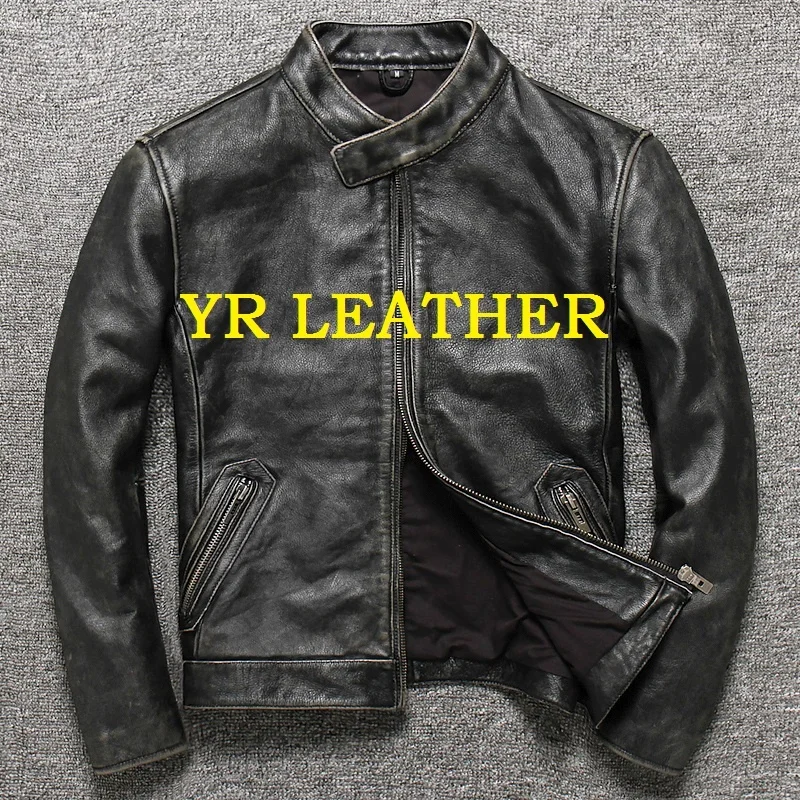 YR!Free shipping.Wholesales.Brand mens street cool genuine leather jacket.vintage cowhide coat.plus size slim motor jacket
YR!Free shipping.Wholesales.Brand mens street cool genuine leather jacket.vintage cowhide coat.plus size slim motor jacket